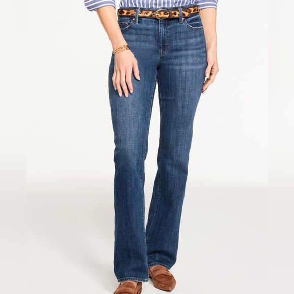 Talbots Denim - Talbots Barely Boot Jeans Size 16P NWT Emma Dark Wash Petite Classic Preppy